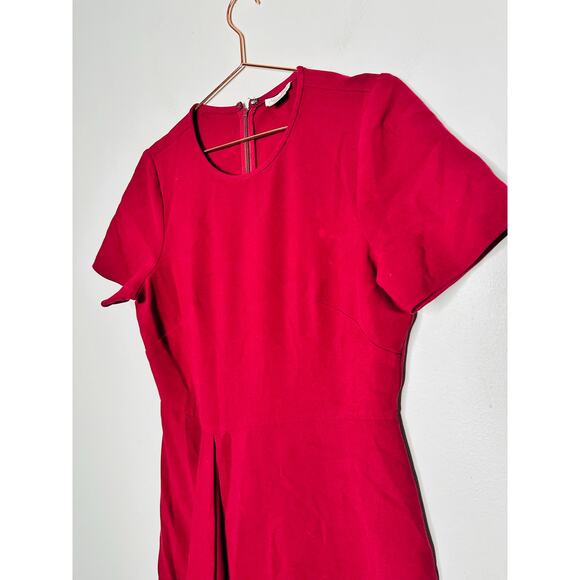SHOSHANNA Maroon Red Stretch Sheath Form Fitting Ralph Mini Dress Size 10 - Picture 4 of 9